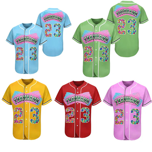 Nouveau gros Logo personnalisé vêtements de sport 2024 tendance vitesse sec respirant hommes femmes petit maillot de baseball quantité minimale de commande bas - Product Image 6