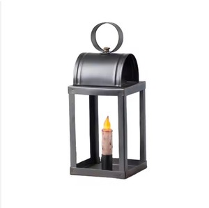 Lanterne à bougie durable faite à la main en métal moderne de luxe avec lueur chaude pour la décoration extérieure de la maison - Product Image 1