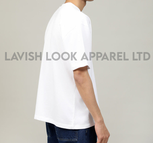 100% coton Premium hommes à manches courtes col rond T-Shirt coupe régulière décontracté T-Shirt hauts basique T-shirt - Product Image 3