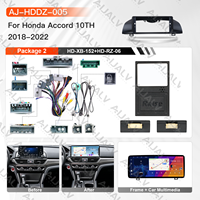 Para Honda Accord 10.ª generación 2018-2022, conjunto de estéreo para coche Android de 12.3 pulgadas, pantalla de navegación, marco base con arnés, GPS integrado, Bluetooth