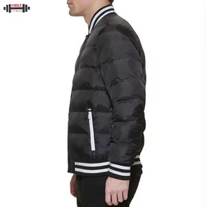Veste matelassée pour homme en toile de haute qualité, impression personnalisée, respirante, antibactérienne, col montant, poche avant, hiver, service OEM - Product Image 6