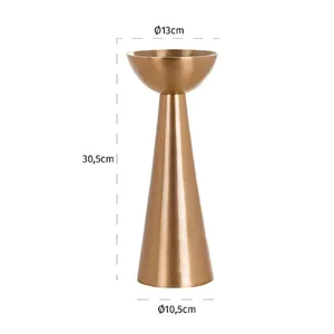 Bougeoir en or fait à la main avec un design moderne, fabriqué par Zahid Exports India, grand grossiste, pour un style d'intérieur contemporain - Product Image 2