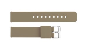 JD417 Sport Beige Breathable Durable Water-Resistant Silicone Soft Light Smart <b>Watch</b> Strap 12-24mm Stainless Steel Buckle 27cm - Product Image 5