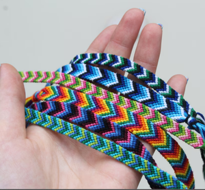 Friendship <b>Bracelet</b> or Anklet Chevron - Colorful - <b>String</b> - Trendy - *CUSTOMIZABLE* - Product Image 1