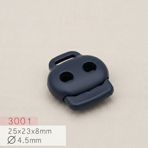 Verrou de cordon en plastique ABS sans nickel, à trou simple ou double, avec ressort, type XB-52, vente en gros d'usine, personnalisation acceptée #   Cordon de serrage - Product Image 6