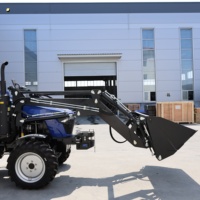 Tracteur Euro V 50 CV avec chargeur frontal, 4x4, compact, adapté aux exploitations agricoles européennes, fourni par l'usine
