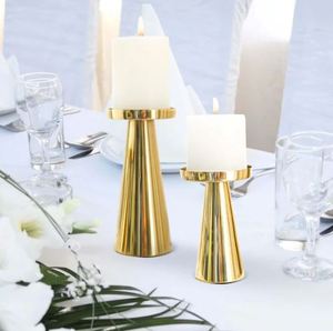 Modern Style Metal Luxury Candleholder Set Stick Wedding <b>Decorative</b> Candle Jar Stand Wrought Iron Metal <b>Tree</b> Holder Nickel - Product Image 2