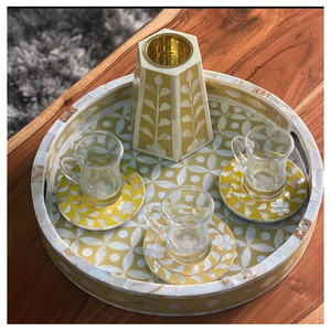 Nouvel arrivage Brûleur d'encens Bakhoor au charbon de bois incrusté d'os au design tendance de l'Inde Brûleur d'encens Bakhoor fait à la main Mubkhar Mabkhara - Product Image 6