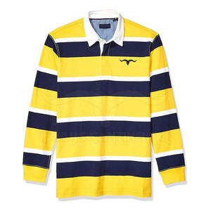 Camiseta de rugby personalizada de alta calidad para hombres, ropa deportiva fabricada en fábrica para adultos, talla grande, transpirable, de punto, Color personalizado - Product Image 1