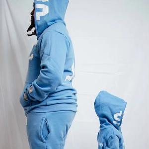 Conjunto de Sudadera con capucha y pantalón Fabricantes profesionales Oferta caliente Nuevo diseño Personalizado Peso pesado 300 GSM Cremallera completa bordada - Product Image 4