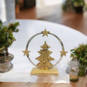Modern Vintage Style Iron Candle <b>Holder</b> Large Size Table Top Home Decoration with Unique Style for Christmas for Outdoor Use - Product Image 3