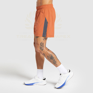 Pantalones cortos deportivos de gimnasio para hombre OEM, ligeros, transpirables, de secado rápido, con cordón suave, patrón sólido, pantalones cortos de gimnasio para entrenamiento - Product Image 4