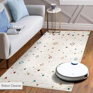 Alfombra Moderna de Polipropileno Texturizado Netline, Alfombra Geométrica de Pelo Medio que No Desprende Pelusa para Sala de Estar, Alfombras para el Hogar - Product Image 6