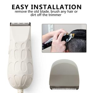 Paquete de 2 cuchillas de repuesto blancas de 4 filos con broche a presión para recortadora Peanut Clipper Trimmer 8685 8655 8663 8685 1701, alimentadas por USB, para uso en Francia - Product Image 1