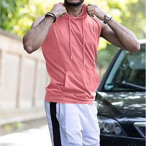 Camisetas sin mangas con capucha de entrenamiento para hombre, camisetas deportivas para culturismo Stringer Muscle Cut Off, sudaderas sin mangas para gimnasio, tarifa al por mayor - Product Image 3