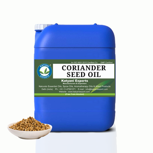 Huile essentielle de graine de coriandre de qualité pure et thérapeutique adaptée aux produits de soins personnels et aux applications de parfum - Product Image 1