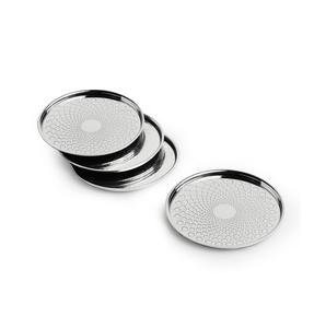 Lot de 4 sous-verres à thé en bois écologiques et personnalisables de forme carrée pour la maison Tailles et couleurs assorties - Product Image 4