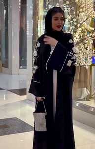 Abayas bordados a mano modestos étnicos casuales elegantes islámicos para diseño de mujeres-ropa musulmana tradicional - Product Image 3