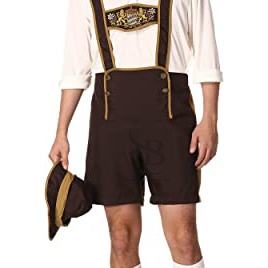 High Quality Cow <b>Leather</b> Bavarian <b>Shorts</b> Lederhosen New Arrival Customizable OEM ODM Services Hot Sale Factory Manufacturer - Product Image 5