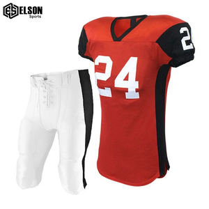 Uniforme de football américain à quantité minimale de commande bas avec logo brodé personnalisé et impression par sublimation uniforme de football américain de style unique en vogue - Product Image 5
