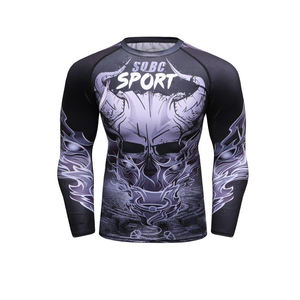 Martial Arts Wear Custom Quick Drying Men <b>Bjj</b> Rash Guard Grappling/Boxing Fight Shorts - Product Image 3