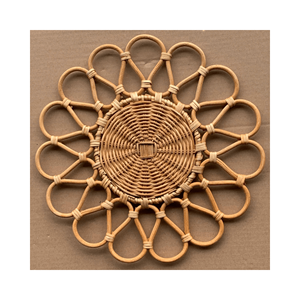 Natural Handwoven Handmade Rattan <b>Placemat</b> Wicker Table Decoration Sets/Rattan Plate Decor - Product Image 2