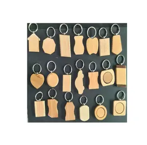 Wooden Pendant Key Chain Ring Photo Pictures Keychain Wood Tag Keychain with Gift Box round shape at best price