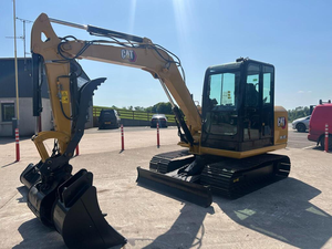 Excavatrice sur chenilles Cat 305.5E2 jaune, machine de terrassement hydraulique, équipement de construction lourd - Product Image 3