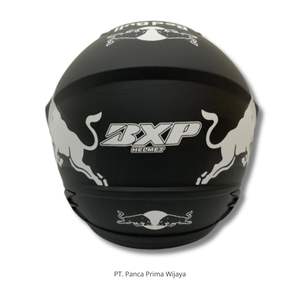 Nuevo Casco de Motocicleta Abierto JP13 RedBul de Alta Calidad |   Negro Mate Blanco |   Certificado por SNI |   Visera Ligera de Espuma ABS - Product Image 6