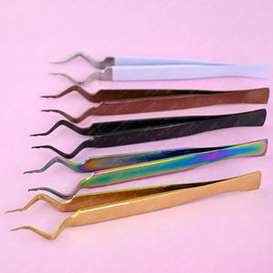 Nuevas pinzas de aislamiento personalizadas para aislar, las mejores pinzas de extensión de pestañas probadas de acero inoxidable, agarre cómodo y sin estrés - Product Image 5