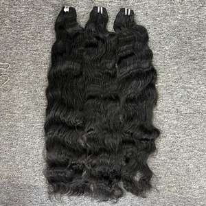 ผมดิบจากกัมพูชาสำหรับต่อผมผมมนุษย์แบบไม่ผ่านกระบวนการผมแบบ100% จากธรรมชาติ - Product Image 1