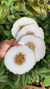 Dessous de verre en résine de luxe faits à la main personnalisés tampons carrés de couleur personnalisables pour ensemble de table de tapis de cuisine meilleur prix - Product Image 6