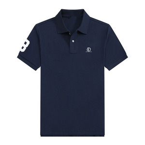 Moda de verano para hombre de manga corta para Polo de gama alta 100% algodón Casual Golf camiseta bordada marca Logo diseño sólido - Product Image 5