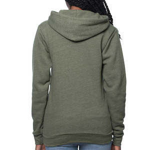 Sudadera con capucha clásica para mujer, Sudadera con capucha de lana de Color verde sólido, sudadera clásica Unisex, sudadera atlética de poliéster/algodón con capucha de lana - Product Image 2