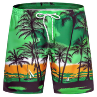 Ventes chaudes, couleur personnalisée, 1 pièce, imprimé uni, teinture unie, 100% polyester, anti-UV, maillots de bain de plage pour hommes