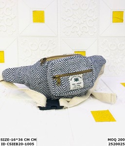 Designer Handmade Cotton Unisex Sling Bag Zipper Closure Handloom Craftsmanship Fashion for Evening Use Eco-Friendly Sustainable - Product Image 4
