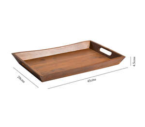 Bandeja de incrustaciones de hueso de forma Rectangular para manualidades, bandeja decorativa para el hogar para mesa de centro, patrón único, prueba de artesanía de hueso - Product Image 1