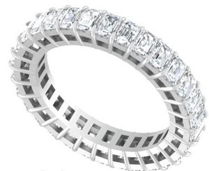 Original blanco/amarillo oro Esmeralda corte brillante VVS1 Moissanite diamante anillo de compromiso clásico estilo Popular para boda - Product Image 1