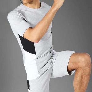 Conjunto doble para hombre de la mejor calidad, camiseta de estilo informal, pantalones cortos, 100% algodón, nuevo diseño de moda, ropa de verano lavada de talla grande, venta al por mayor - Product Image 4