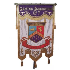 ป้าย Masonic Lodge งานปักลวดลายสำหรับตกแต่ง - Product Image 4