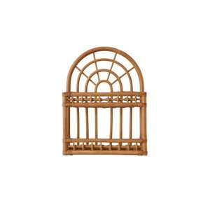 Estante de pared de ratán hecho a mano de dos pisos de diseño clásico/estante estilo artístico de madera de bambú para decoración colgante al por mayor Vietnam - Product Image 5