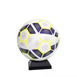 Balón de fútbol de cuero PU de alta calidad Alaay, tamaño 5 personalizable, Fútbol para entrenamiento de partidos y uso promocional - Product Image 1