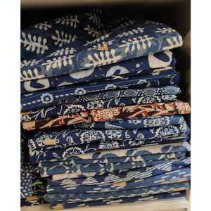 100% algodón Home Block telas impresas prendas manking tela étnica Fabricación de vestidos tela impresa a mano Material de algodón - Product Image 5