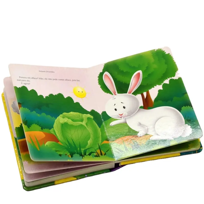 Stampa personalizzata per bambini libro di cartone immagine da colorare disegno per bambini bordo stampa di libri di storie per bambini