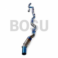 Échappement arrière Valvetronic en titane de grade 5 pour BMW M340i G20 G21 3.0T B58, soudé TIG, embouts quadruples cintrés au mandrin, 2019-2025