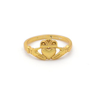 À la mode en gros de haute qualité véritable personnalisé celtique Claddagh Design attrayant anneau pour les femmes concepteur de bijoux à la mode - Product Image 1