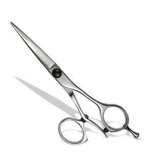 กรรไกรตัดผมมืออาชีพ ขนาด 6 นิ้ว เหล็กญี่ปุ่น AUS8 สำหรับมือขวา ใช้ในร้านเสริมสวย ใบมีดตรงคมกริบ หมุนได้ด้วยนิ้วหัวแม่มือ ความแข็ง 60-61HRC - Product Image 2