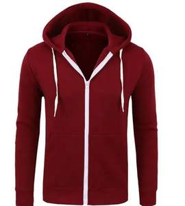 Suéter con capucha de terciopelo de doble cara informal para hombre, de talla grande colección de otoño, cálido, suelto, sólido, no tejido - Product Image 1