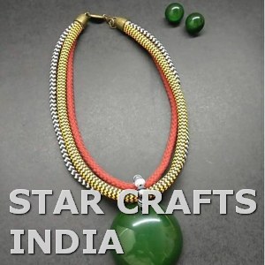 จากอินเดียส่งออก/ผู้ผลิตดาวงานฝีมืออินเดียนำเสนอสร้อยคอไม้ที่มีสีสันสำหรับการสวมใส่งานหมั้น - Product Image 5