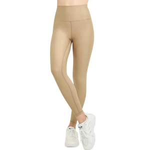 Leggings sans couture taille mi-haute personnalisés pour femmes, antibactériens et respirants, couleur unie, pour le yoga, le fitness, la gym, l'été et les loisirs - Product Image 5